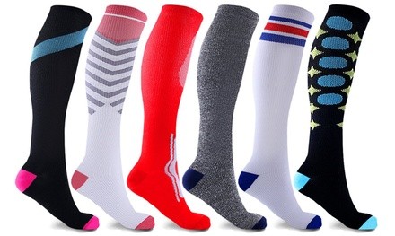 Disrupt Knee-High Compression Socks (6 Pairs)