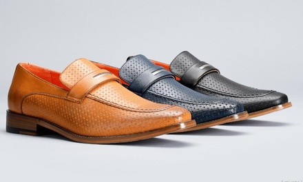 Vincent Cavallo Classic Bespoke Slip-On Embossed Loafers