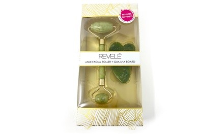 Revele Jade Facial Roller and Gua Sha Board