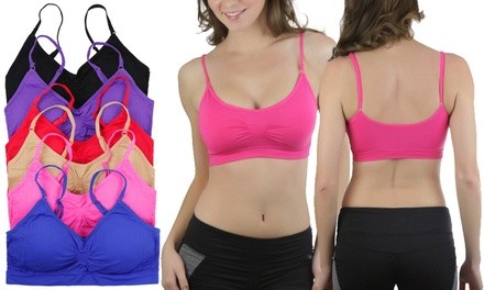 Women's Microfiber Everyday Padded Bralettes (6-Pack)