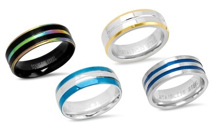 Men's Multi-Color Stainless Steel Band by Steeltime