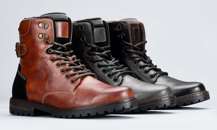 Harrison Men's Plain-Toe Combat Boots