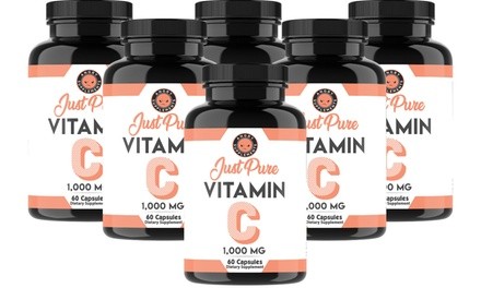 Angry Supplements Vitamin C (60-Count; 4- or 6-Pack)