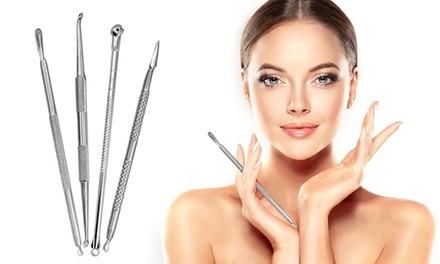 Blackhead, Pimple and Blemish Extractor Tool Set (4-Piece)