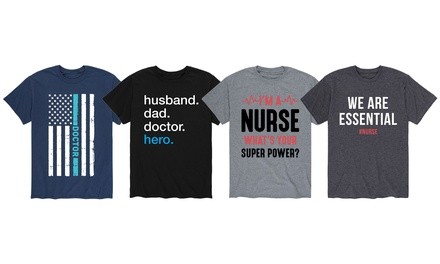 Instant Message Men's Nurse, Doctor, Front Line Worker Tees (S–3XL)