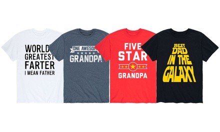 Men's Funny Dad and Grandpa Tee. Extended Sizes Available.