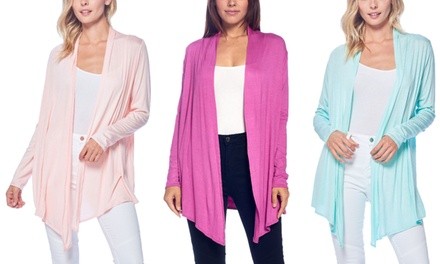 Issac Liev Women's Cardigans. Plus Sizes Available. (3-Pack)