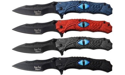 Dark Side Blades Assisted Opening Stainless Steel Eye Knife