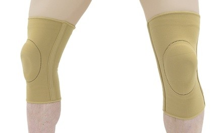 MAXAR Elastic Knee Brace w/ Donut-Shaped Silicone Ring and Metal Stays