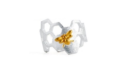 925 Sterling Silver Honeybee Ring
