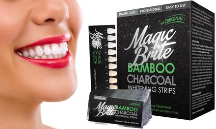 MagicBrite Bamboo Charcoal Natural Teeth Whitening Strips