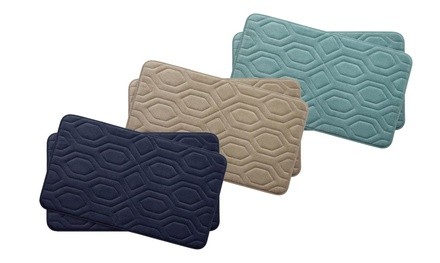 Turtle Shell Memory Foam Bath Mats (2-Piece) 