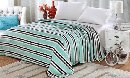 Lauren Micro-Fleece Jacquard Blanket