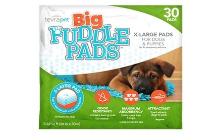 TevraPet Big Puddle Pads Training Pads for Dogs (60- or 120-Pack)