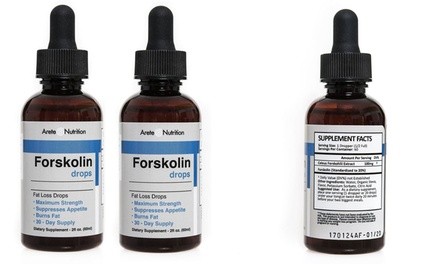 Forskolin Natural Appetite Control Weight Loss Sublingual Drops (2-Pack)