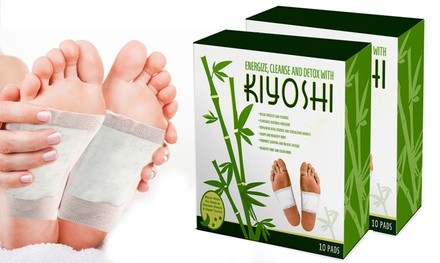 Detoxifying Kiyoshi Bamboo Foot Pads (10- or 20-Pack)