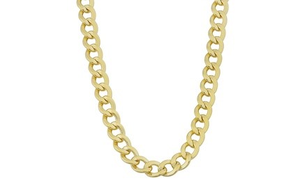 14K Gold 5.2mm Men's Cuban Curb Link Chain by Moricci