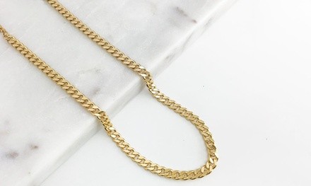 10K 5.5MM Gold Cuban Chain Necklace by Moricci