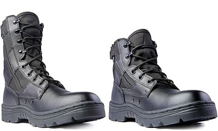 Ridge Footwear Men's Military-Style Leather Boots