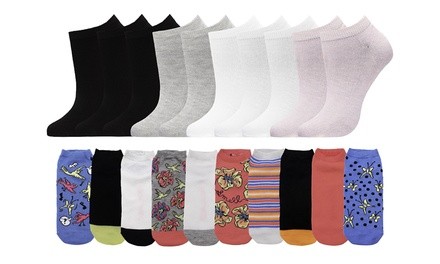 Betsey Johnson Women's No-Show Low-Cut Socks (10-Pack)