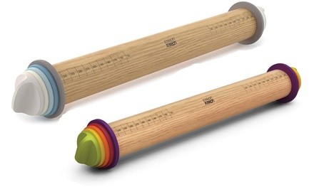 Joseph Joseph Adjustable Rolling Pin with Removable Rings