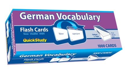 QuickStudy German Vocabulary Flash Cards