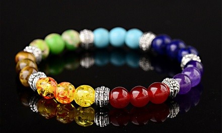 7 Chakra Natural Stone Reiki Energy Healing Bracelet