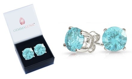 Gemma Luna 2.00 CTTW Genuine Blue Topaz Stud Earrings (1- or 2-Pack)