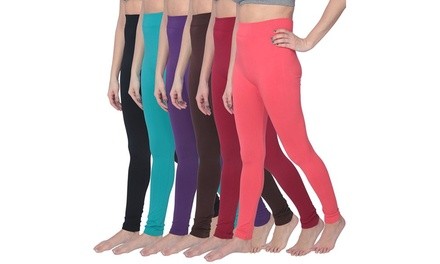 High-Waisted Assorted Colors Legging Set. Plus Sizes Available (6-Pk.)