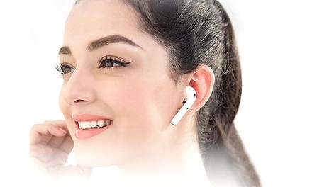 Marquee Tech True Wireless Bluetooth Earbuds with Wireless Charging Case, Touch Controls, and Built-in Microphone