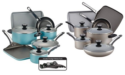 Farberware High-Performance Non-Stick Aluminum Cookware Set (17-Piece)