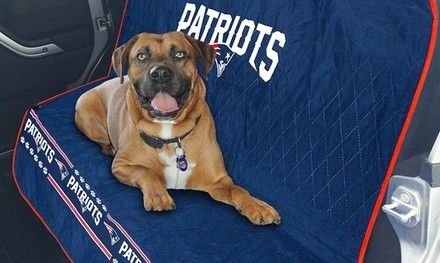 Pets First NFL Quilted Suede Water-Resistant Dog Car Seat Cover