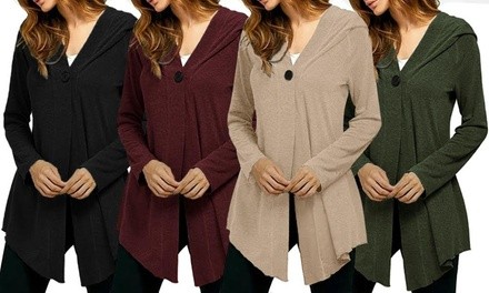 Leo Rosi Women's Button Cardigan. Plus Sizes Available. 