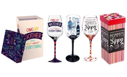 Expressive Wine Glass with Gift Box (12 oz.)