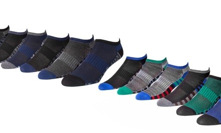 Muk Luks Men's No-Show Socks with Arch Support (6-Pairs)