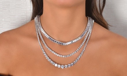 Holiday Tennis Necklace Collection Made with Swarovski Crystals