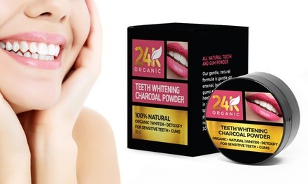 24K Detoxifying Charcoal Teeth-Whitening Powder (30g)