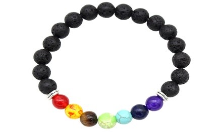 7 Genuine Chakra Healing Natural Stone Bead Anklet