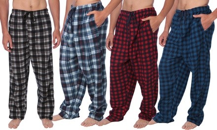 Active Club Men's Mink Fleece Sleep & Lounge Pants (4-Pack)