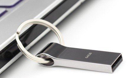 64GB Metal USB Pen Drive with Key Ring