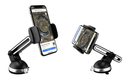 LAX Car Phone Mount Holder with 360° Rotation and Adjustable Clamp (1-, 2-, or 3-Pack)