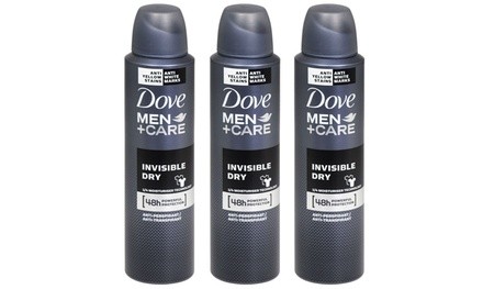 Dove Deodorant Spray Invisible Dry for Men 48 hours 3-Pack