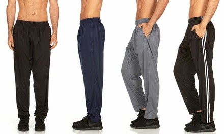 3-Pack Men's Performance Track Pants with Pockets (S-2XL)