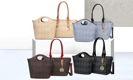 MKF Collection Casey M Signature Tote and Crossbody Bags by Mia K. (2-Piece)