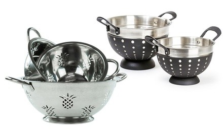 Imperial Home Stainless Steel High-Quality Colander Sets (2- or 3-Piece)