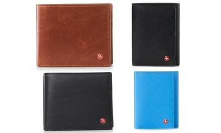 Alpine Swiss Men's RFID-Protected Leather Wallets