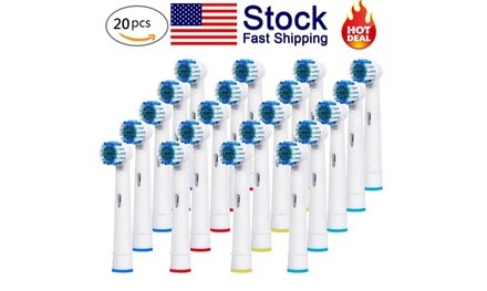 20Pcs Precision Electric Toothbrush Replacement Brush Heads Fit For Oral B Braun