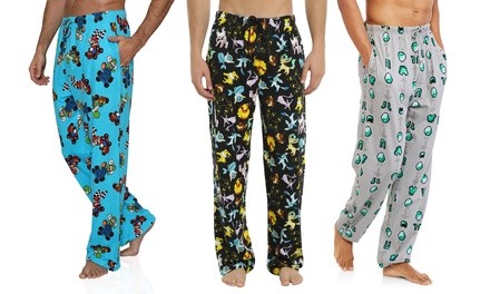 Men's Gamer-Themed Nintendo, Pokemon, or Minecraft Sleepwear