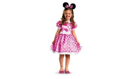 Disguise Disney Clubhouse Minnie Mouse (Pink) Toddler  Child Costume Large (4-6)