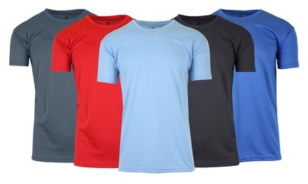 Galaxy by Harvic Men's Moisture-Wicking T-Shirt (2-Pack; S-2XL)